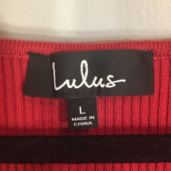 NWT Lulus Ribbed Long Sleeve Bodycon Dress Size L - Picture 14 of 16